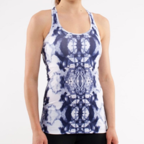 lululemon athletica Tops - Lululemon • Cool Racerback Tank Ink Blot Indigo